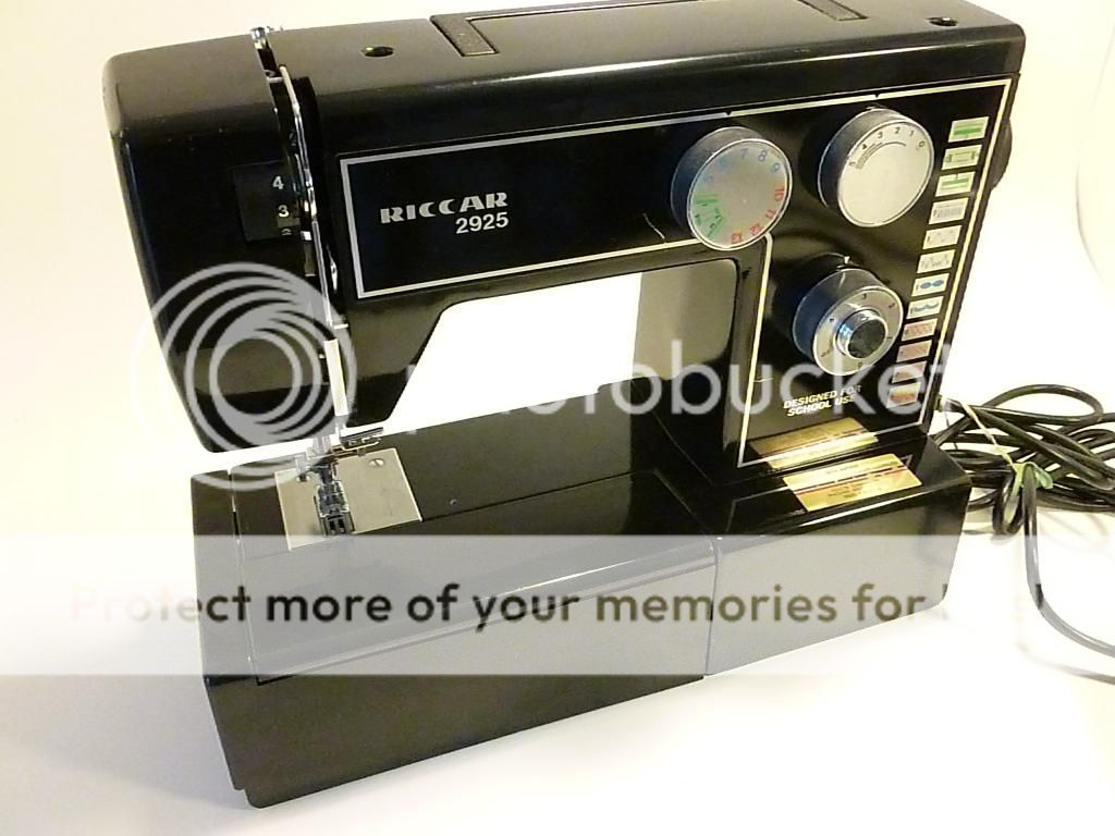 Riccar 2925 School Sewing Machine, Black with Pedal eBay