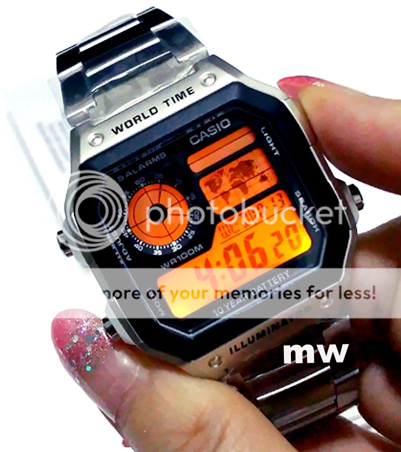 Casio AE1200 AE1200WHD World Time Illuminator Digital Men's Watch AE ...